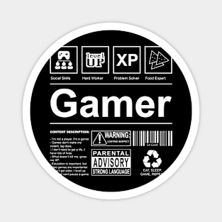 Gamer Label Magnet